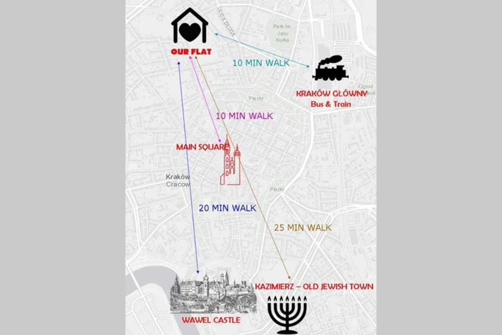 קרקוב Corner 5 I Old Town I Cosy Studio מראה חיצוני תמונה